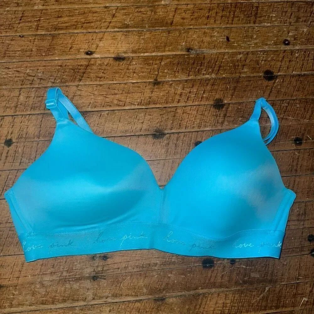 Victoria’s Secret Sport padded wireless blue yoga/sports bra